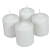  Mártott henger gyertya 60x80mm fehér 4db/csom (db ár)
