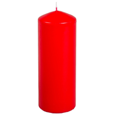  Mártott henger gyertya 70x200mm piros dekorációs kellék