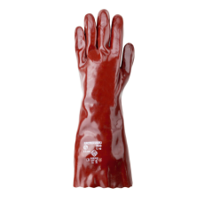  MÁRTOTT PVC KESZTYŰ, BORDÓ, SAV/LÚG/OLAJÁLLÓ, 40CM_10