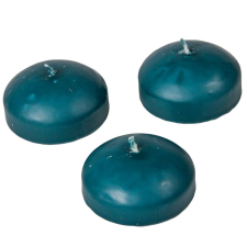 Mártott úszó gyertya 60x30 mm sötét zöld 12db/csom (db ár) gyertya