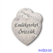 Márványhatású szív 5 cm - Emléketeket Őrizzük dekorációs kellék