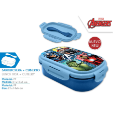 Marvel Bosszúállók ebéddoboz evőeszközökkel babaétkészlet