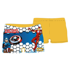 Marvel Bosszúállók kisfiú fürdő boxer - sárga - 104