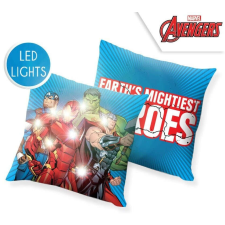 Marvel Bosszúállók LED világító párna, díszpárna 40*40 cm lakástextília
