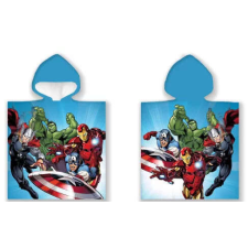 Marvel Bosszúállók strand törölköző poncsó 50x100cm babatörülköző, kifogó