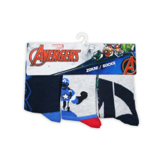 Marvel Gyerek pamut bokazokni - 3 pár - Bosszúállók