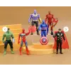 Marvel hősök műanyag tortadísz, figura 6db/csomag