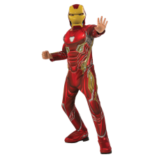 Marvel Iron Man öltöny izmokkal fiúknak M 5-7 év jelmez