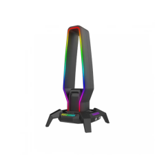 Marvo Kobe 30 RGB világítású fejhallgató tartó fekete (HZ-10) fejhallgató állvány