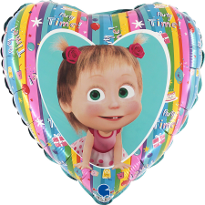 Mása és a medve Rainbow fólia lufi 46 cm party kellék