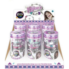 Masen Toys Karkötőkészítő készlet henger alakú dobozban kreatív és készségfejlesztő