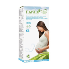  Masmi Szülés utáni betétek biopamutból, 10 darabos csomag gyógyhatású készítmény