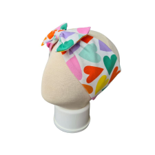  Masnis fejpánt, szívek, színes babasapka, sál