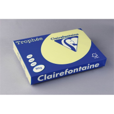  Másolópapír színes Clairefontaine Trophée A/3 80g pasztell nárciszsárga 500 ív/csomag (1890) fénymásolópapír