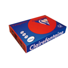  Másolópapír színes Clairefontaine Trophée A/4 160g intenzív korallpiros 250 ív/csomag (1004) fénymásolópapír