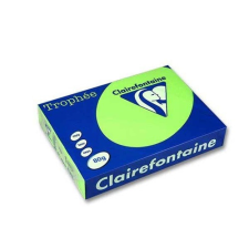 Másolópapír színes Clairefontaine Trophée A/4 80g neonzöld 500 ív/csomag (2975) fénymásolópapír