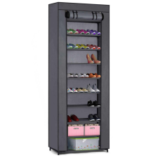 Massido Textil cipőszekrény , grafit , 10 polc , 28 x 58 x 175 cm - Massido bútor