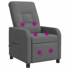  Masszázs Fotel Sötétszürke Szövet masszázsfotel