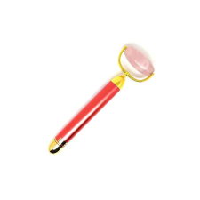 Masszázs roller rózsa henger pink nyél elemes bőrápoló eszköz