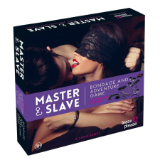  Master & Slave  - kötözős játék szett (lila-fekete) erotikus ajándék