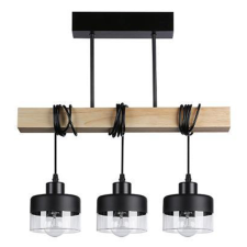 MasterLED Lampa Sufitowa Oprawa Wisząca 3x E27 Czarna Brązowa Stark Masterled világítás