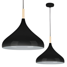 MasterLED Lampa Sufitowa Oprawa Wisząca Zwis E27 Czarna Brązowa Miko Masterled világítás