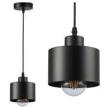 MasterLED Lampa Sufitowa Oprawa Wisząca Zwis E27 Czarna Elza Masterled világítás