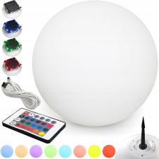 MasterLED LED napelemes kerti lámpa szegecses gömb RGB 30 cm kültéri világítás