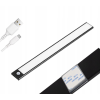 MasterLED LED szekrény alatti lámpa bútorcsík 2W 4500K 40cm mozgásérzékelővel fekete