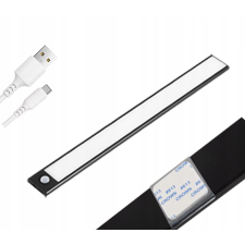 MasterLED LED szekrény alatti lámpa bútorcsík 2W 4500K 40cm mozgásérzékelővel fekete világítás