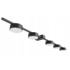 MasterLED Żyrandol Lampa Sufitowa LED 5x GX53 Dekoracyjna Czarna Zola Masterled