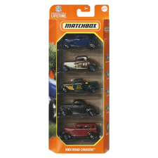 Matchbox 5 DARABOS FÉM MBX ROAD CRUISER KÉSZLET 1:64 MÉRETARÁNYBAN autópálya és játékautó