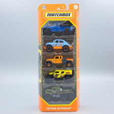 Matchbox 5db-os szett-No Road,No Problem autópálya és játékautó
