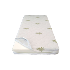 Matrachuzat 100x200x25, Aloe Vera, steppelt, mosható, levehető, 4 oldalas cipzárral lakástextília