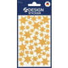  Matrica, 2 ív, 76x120 mm, AVERY ZWECKFORM, "Z-Design No.52225", arany csillagok