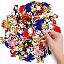 MATRICA CÍMKÉK NOTEBOOK MATRICA SONIC KARAKTEREK MINTÁK 6 DB matrica