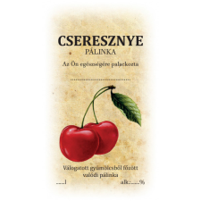 Matrica cseresznye pálinka 50db/csom információs címke