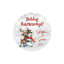 Matrica - Egyedi szöveggel ellátott, személyre szabott, karácsonyi matrica matrica