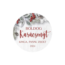 Matrica - Egyedi szöveggel ellátott, személyre szabott, karácsonyi matrica matrica