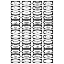  Matrica fűszeres fehér "D" információs címke