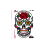 Matrica mexikói koponya 10x12 cm