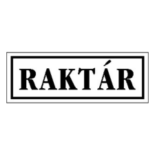  Matrica Raktár fehér &quot;A&quot; információs címke