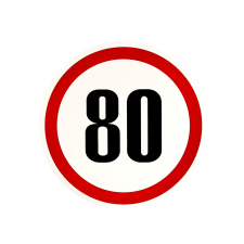 Matrica Sebességkorlátozó matrica - 13 és 19cm információs címke