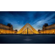  Matrica tapéta City78 Louvre Múzeum, 250 x 150 cm tapéta, díszléc és más dekoráció