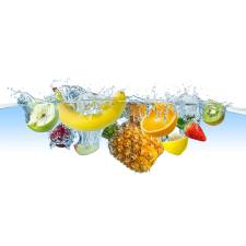  Matrica tapéta Gyümölcsök és fröccsök, 300 x 250 cm tapéta, díszléc és más dekoráció