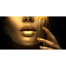  Matrica tapéta Portré nő, smink arany, 350 x 200 cm tapéta, díszléc és más dekoráció