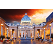 Matrica tapéta Vatikán, Róma napkeltekor, 350 x 200 cm tapéta, díszléc és más dekoráció