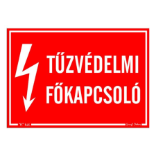 Matrica Tűzvédelmi főkapcsoló információs címke