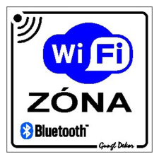 Matrica WI-FI zóna fehér "B" információs címke