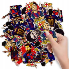MATRICÁK JEGYZETFÜZETHEZ KARAKTER MATRICA MESSI FUTBALL MINTÁK 6 DB matrica